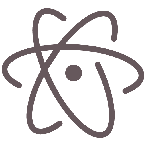Atom svg and png logo