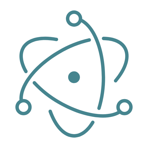 Electron svg and png logo