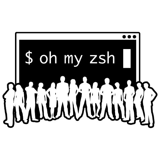 Oh my zsh svg and png logo