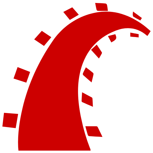 Ruby on Rails svg and png logo